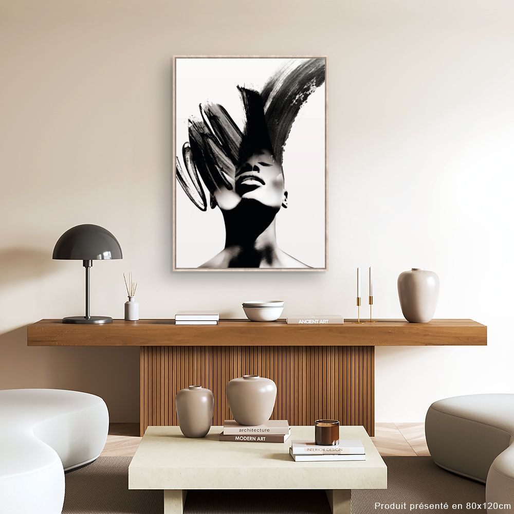 Tableau Visage artistique élégant