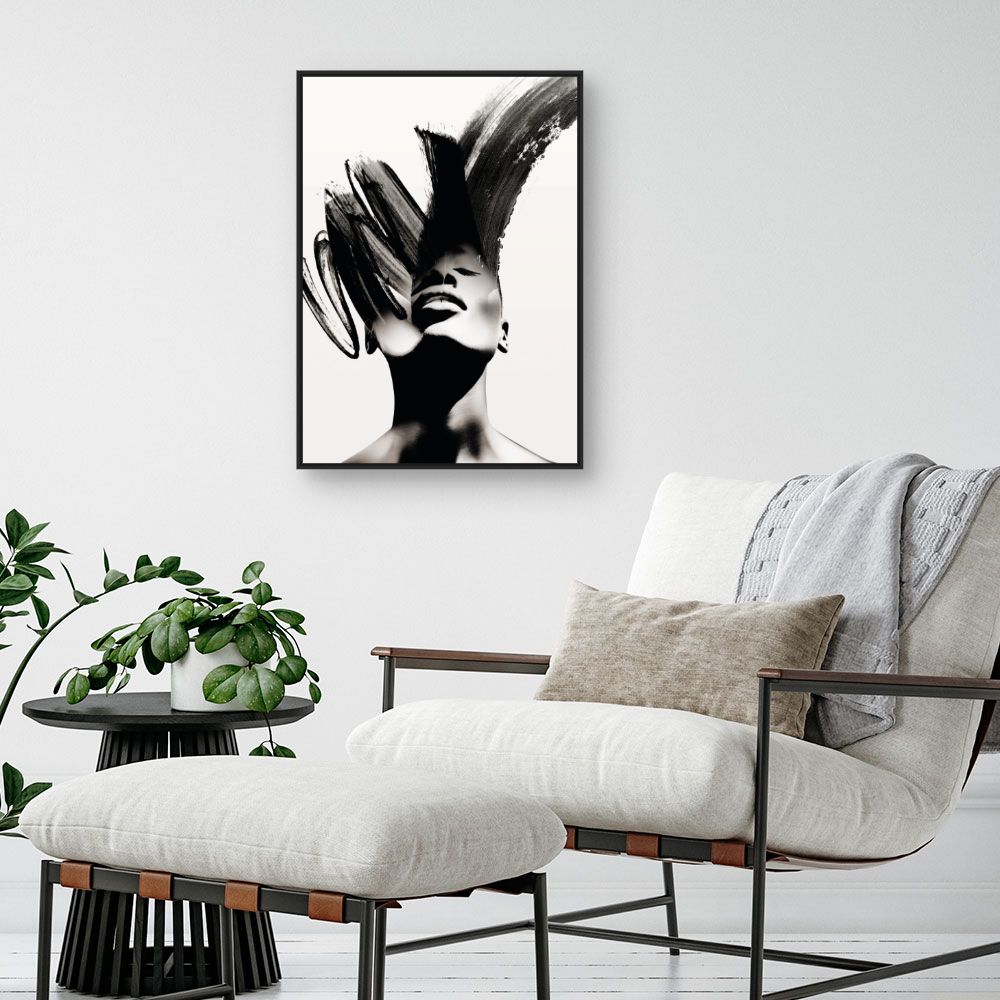 Tableau Visage artistique élégant