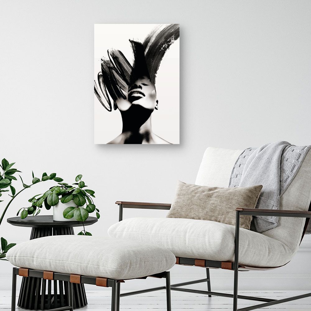 Tableau Visage artistique élégant