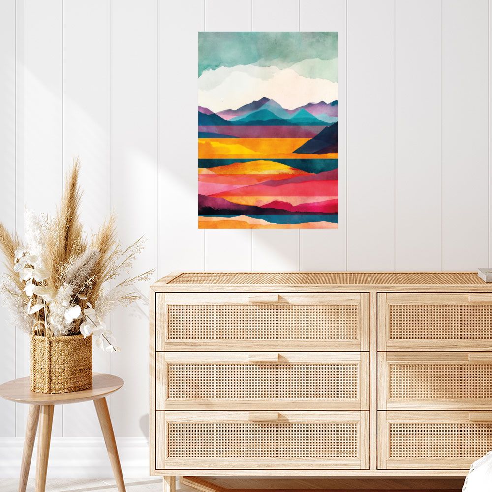 Affiche Paysage coloré