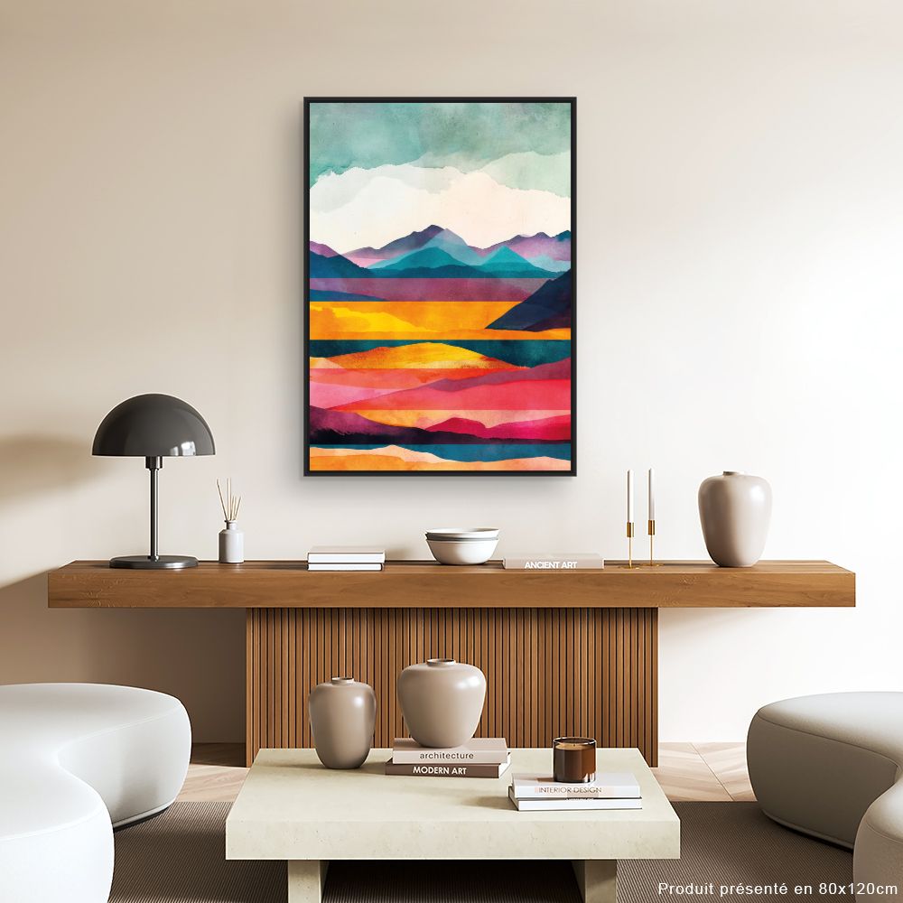 Tableau Paysage vibrant