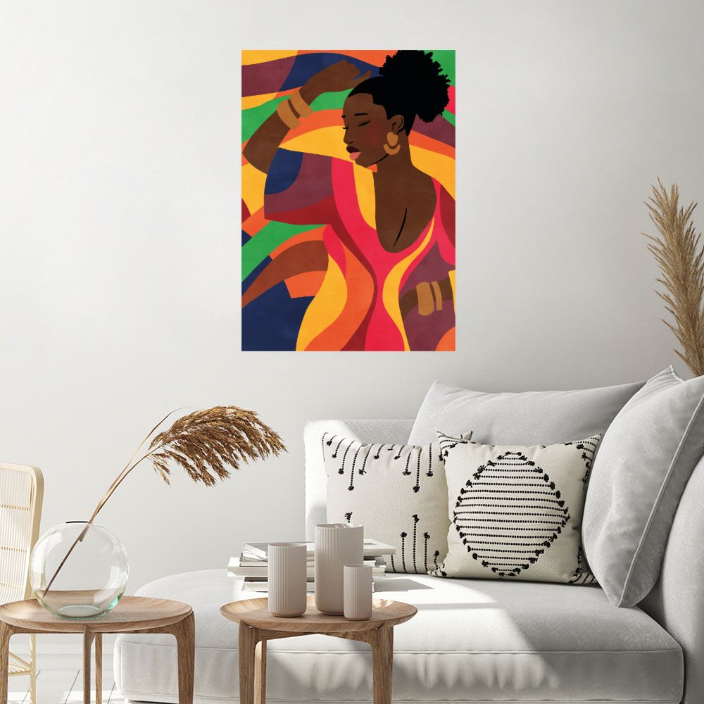 Affiche Danse colorée