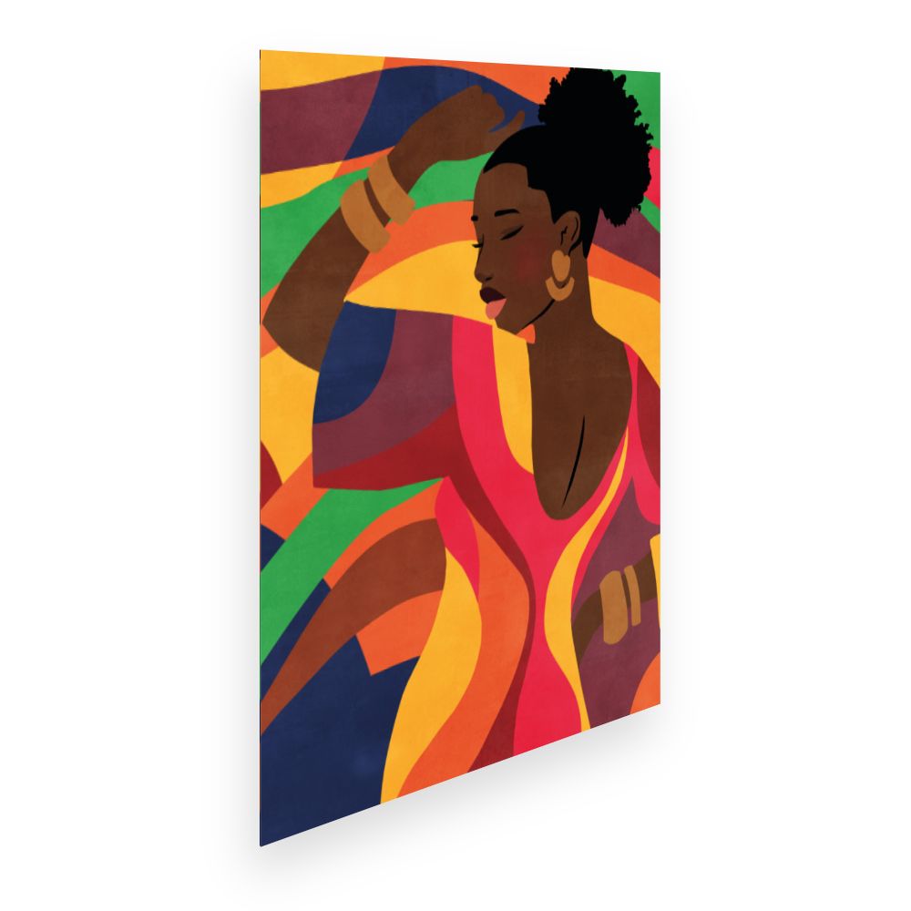 Affiche Danse colorée