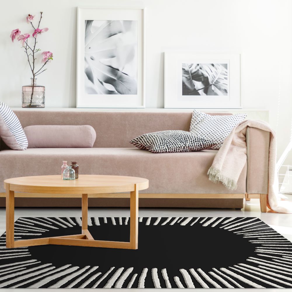 Tapis n°498 Motifs rayonnants audacieux