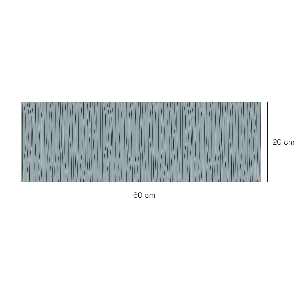 Crédence en aluminium n°38 / Ondulations élégantes