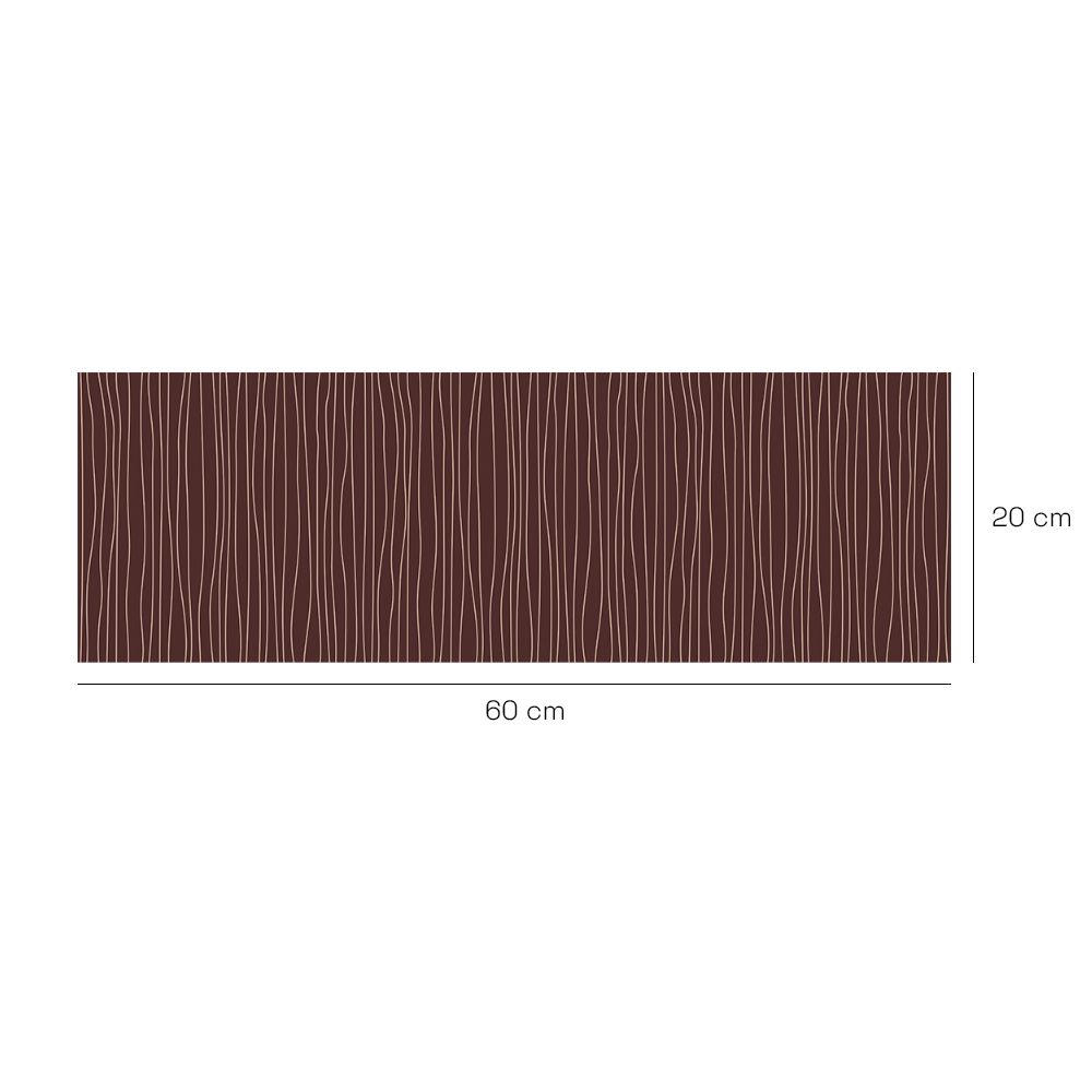 Crédence en aluminium n°37 / Lignes ondulées subtiles