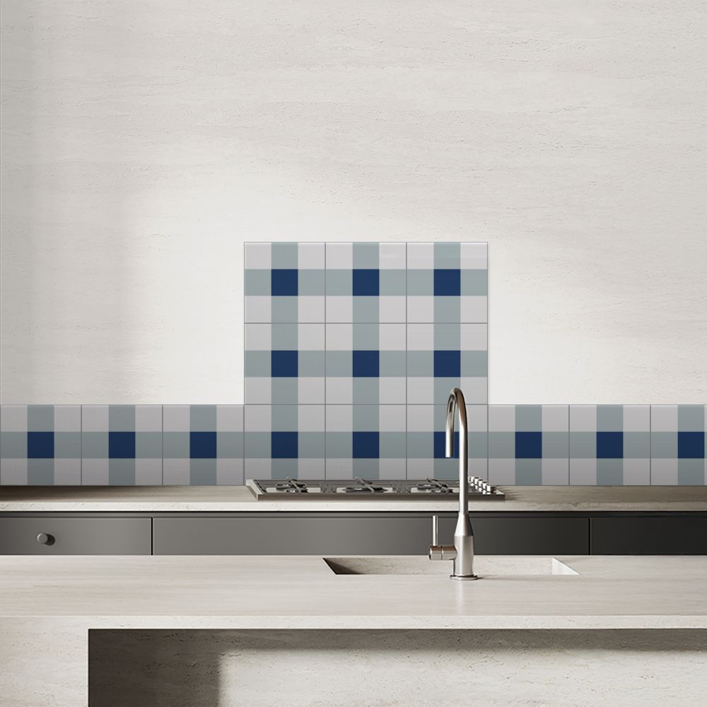 Crédence en aluminium / Carreaux modernes