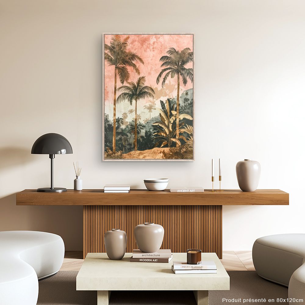 Toile "Palmiers exotiques"
