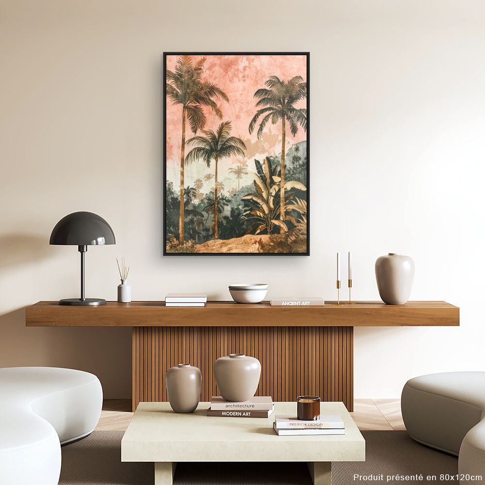 Toile "Palmiers exotiques"
