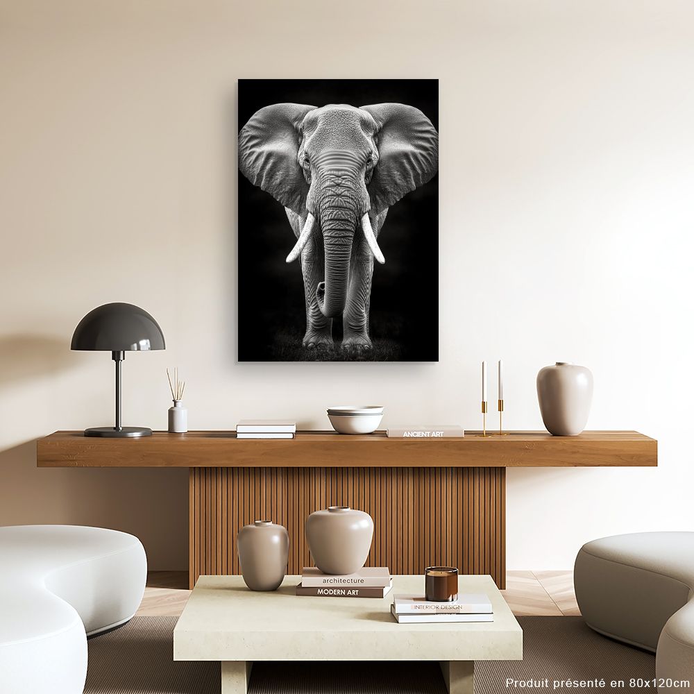 Tableau Éléphant majestueux
