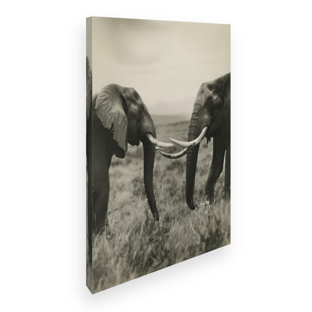 Toile Éléphants majestueux