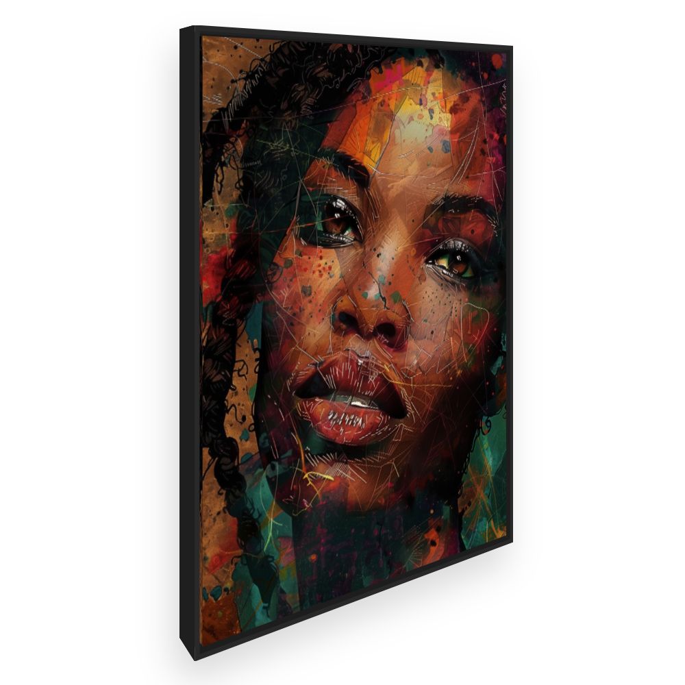 Toile Portrait vibrant