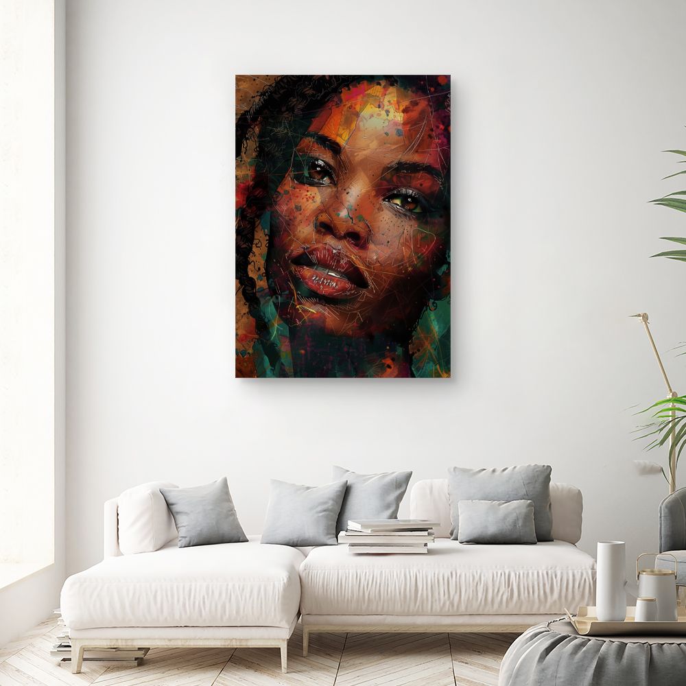 Tableau Portrait vibrant