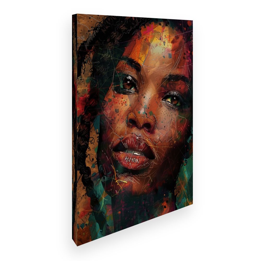 Toile Portrait vibrant