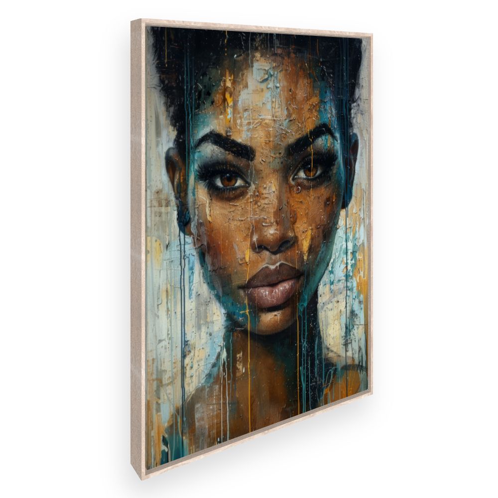 Toile Portrait vibrant