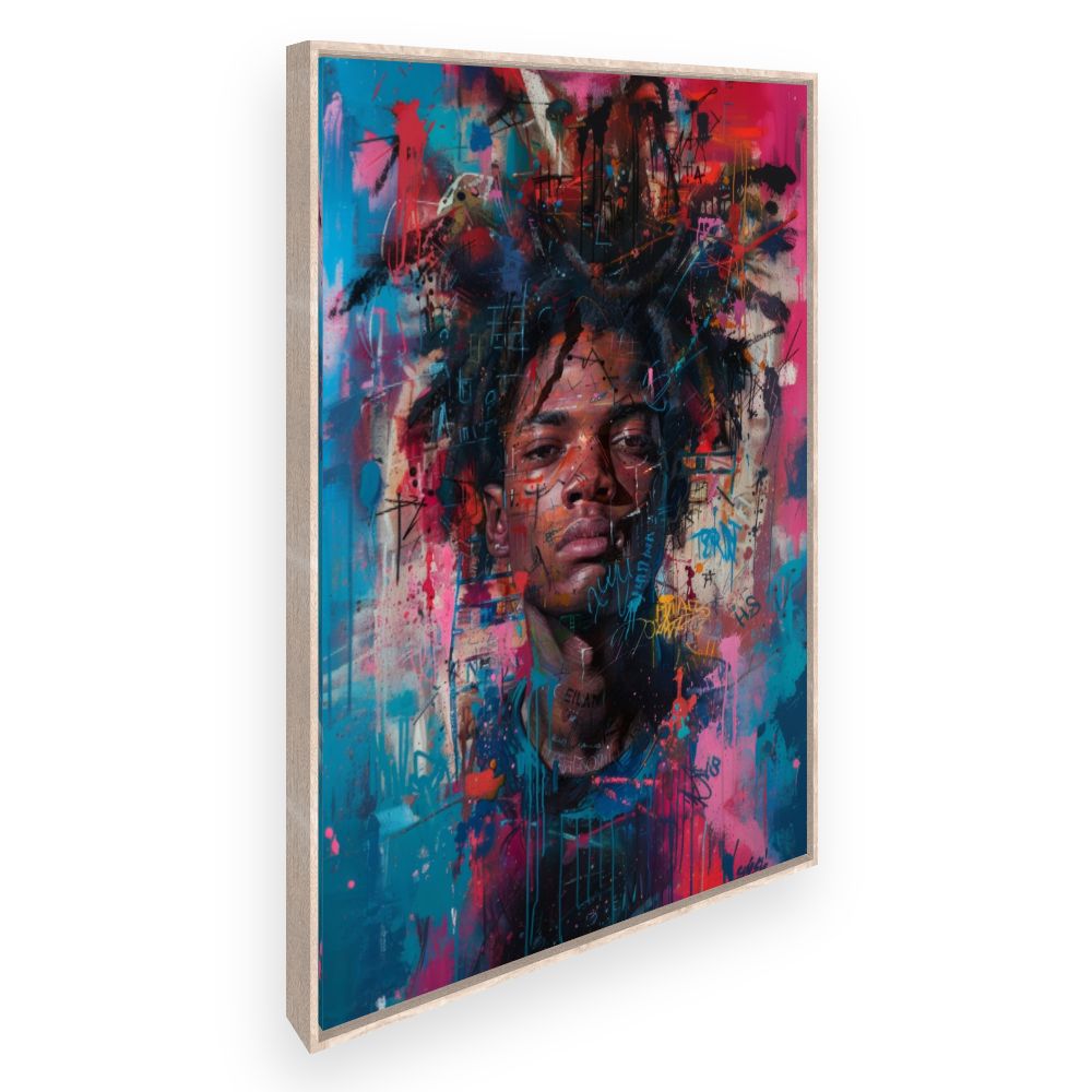 Toile Portrait captivant urbain