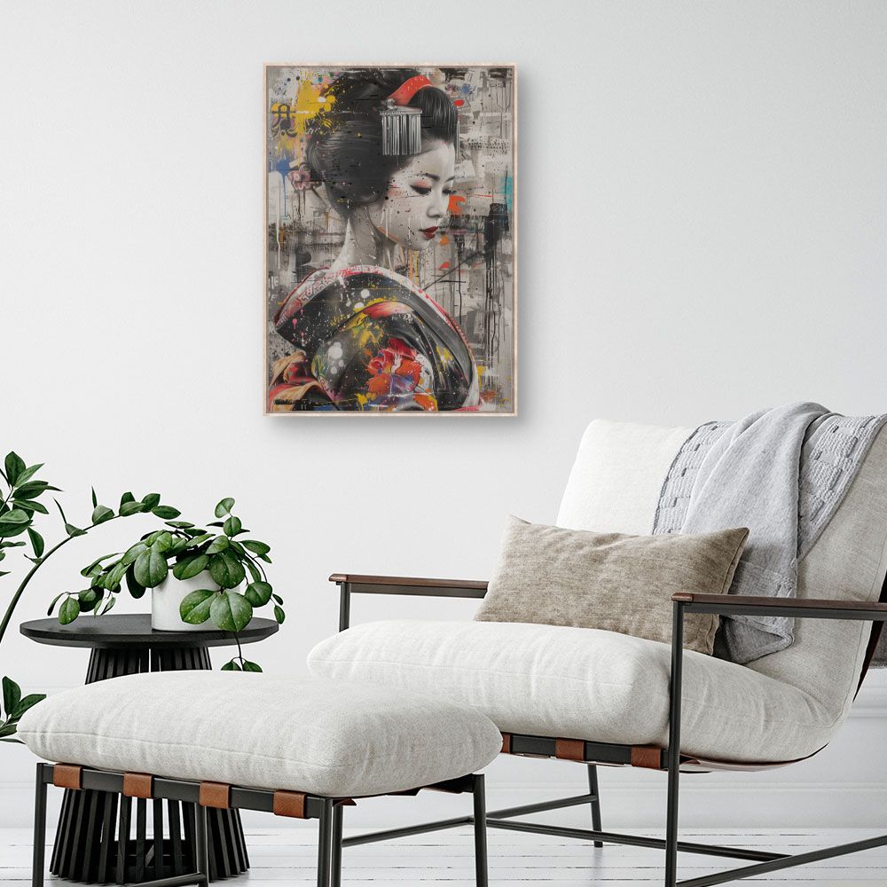 Tableau Geisha moderne