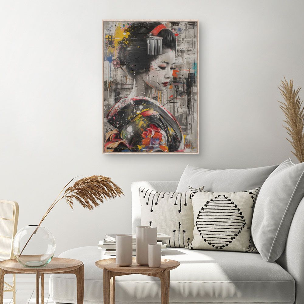 Tableau Geisha moderne