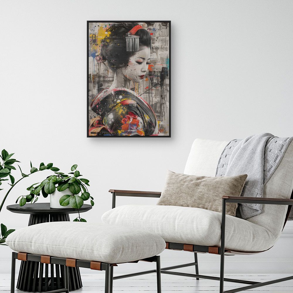 Tableau Geisha moderne