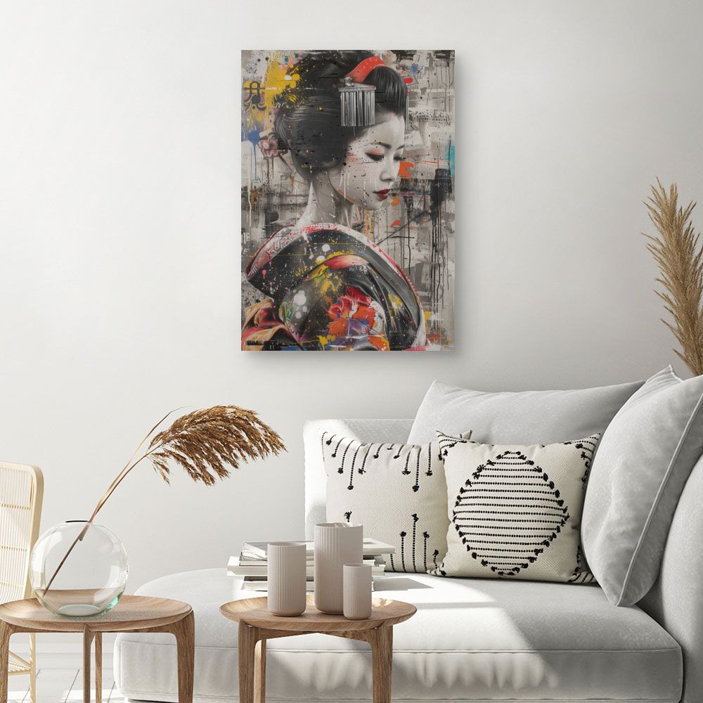Tableau Geisha moderne