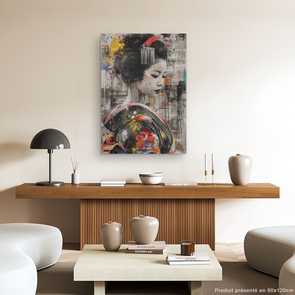 Tableau Geisha moderne