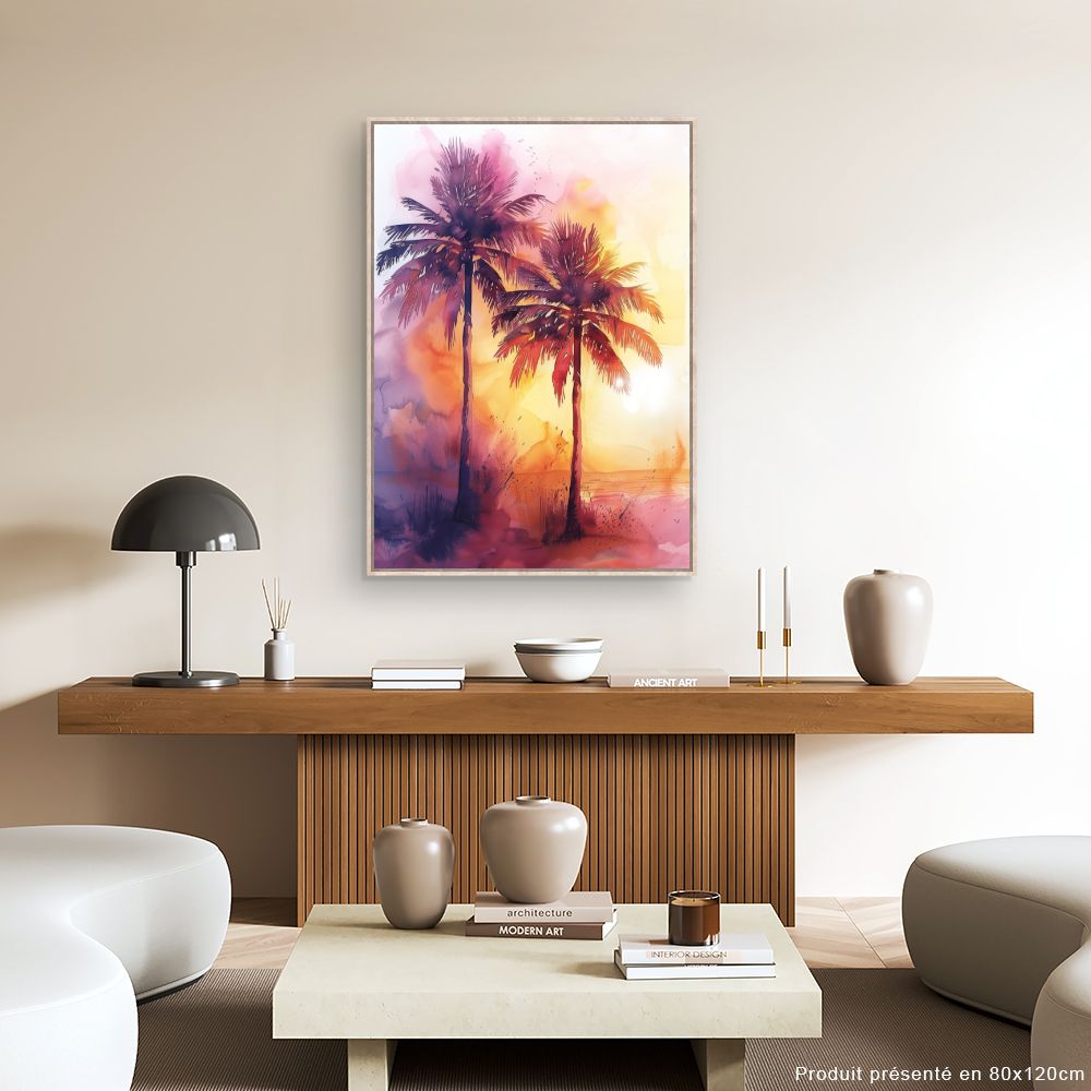 Tableau Palmiers éclatants