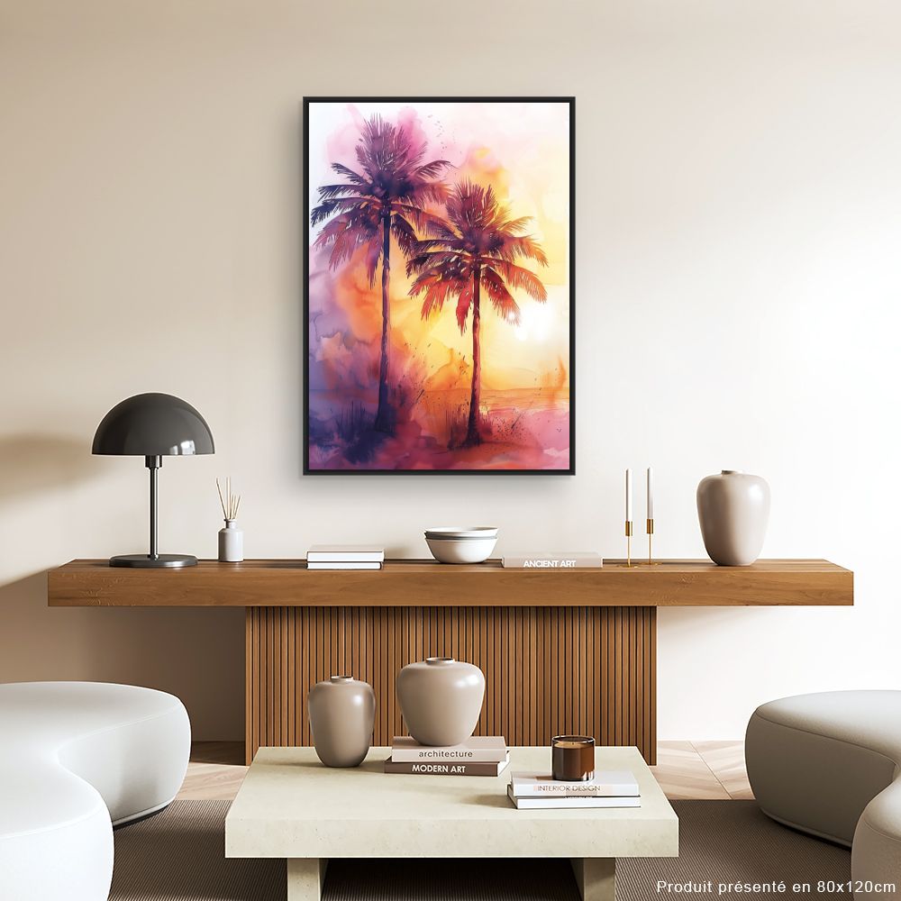 Tableau Palmiers éclatants