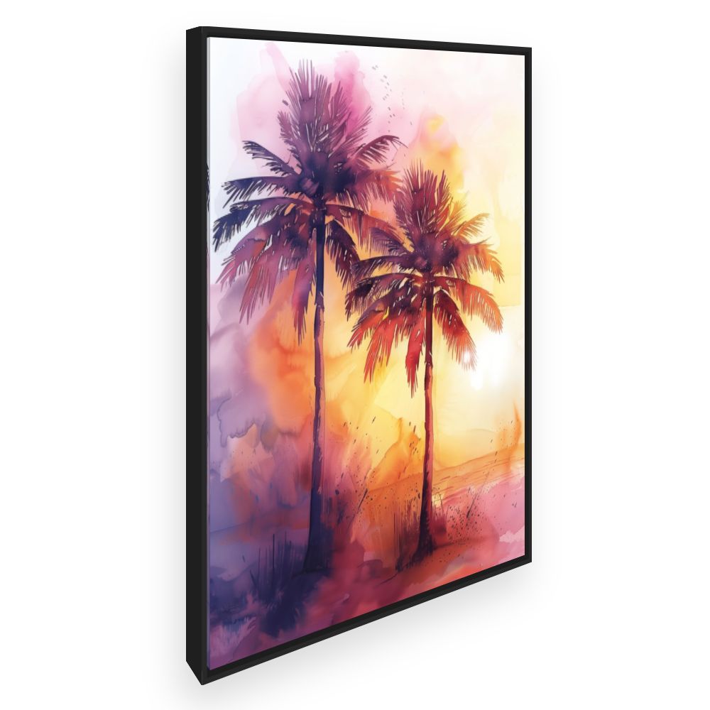 Toile Palmiers éclatants