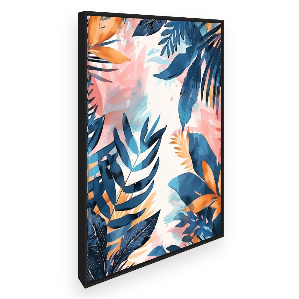 Toile Feuillage exotique vibrant