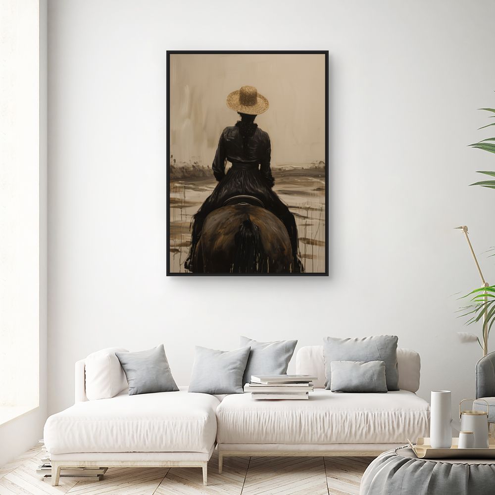 Tableau Cavalière élégante