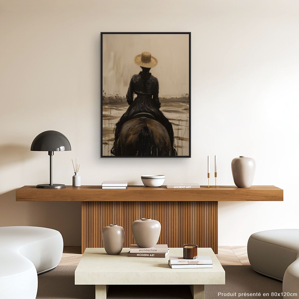 Tableau Cavalière élégante