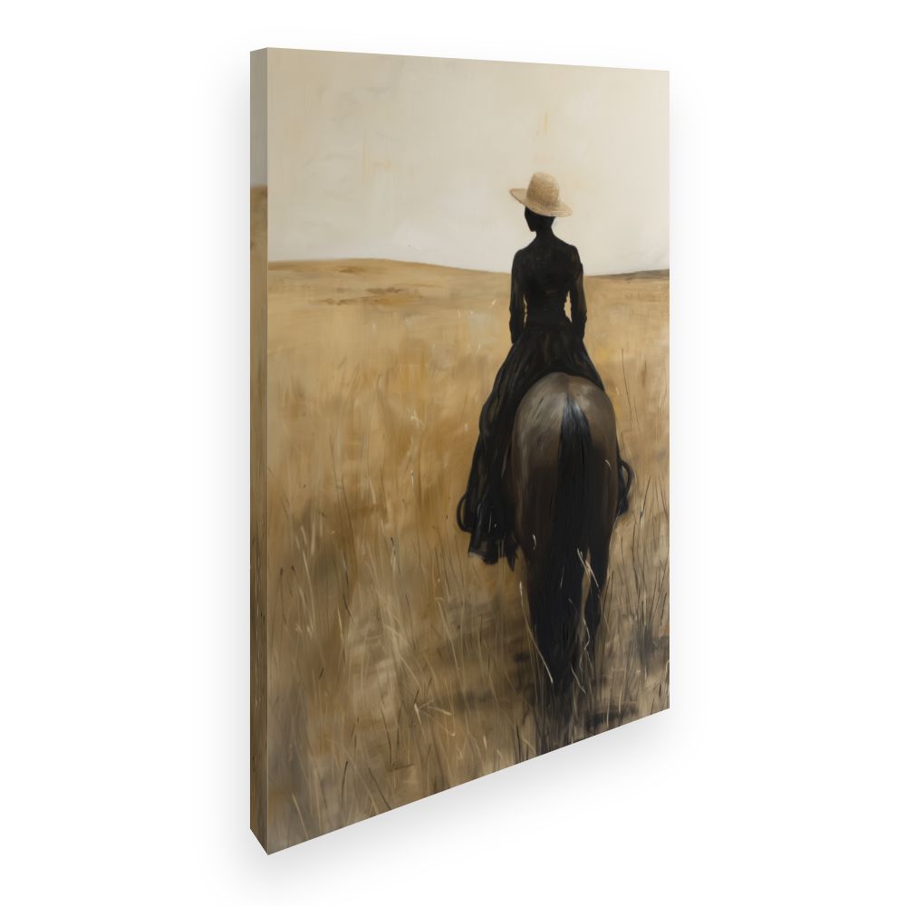 Toile Cavalière en prairie