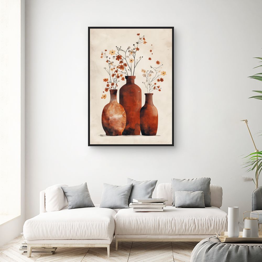 Tableau Vases floraux élégants