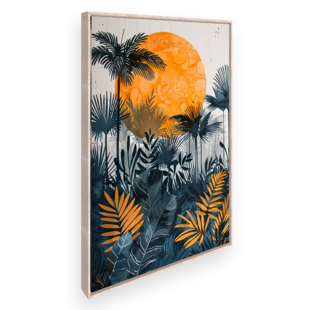 Toile Soleil tropical vibrant