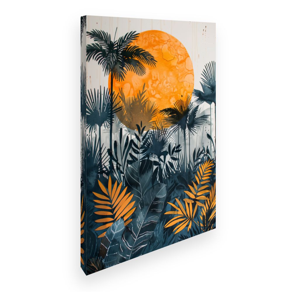 Toile Soleil tropical vibrant