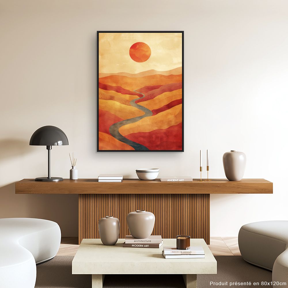 Tableau Paysage désertique élégant