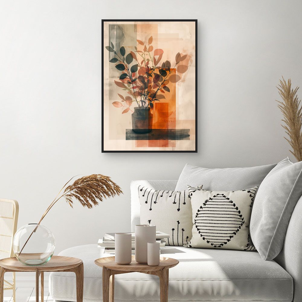 Toile Feuillage artistique chic