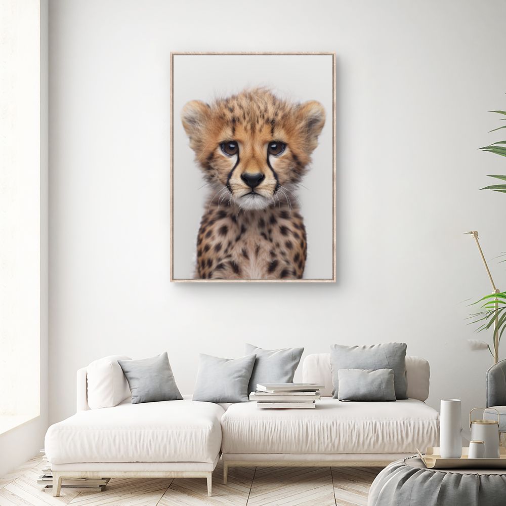 Toile "Adorable bébé guépard"