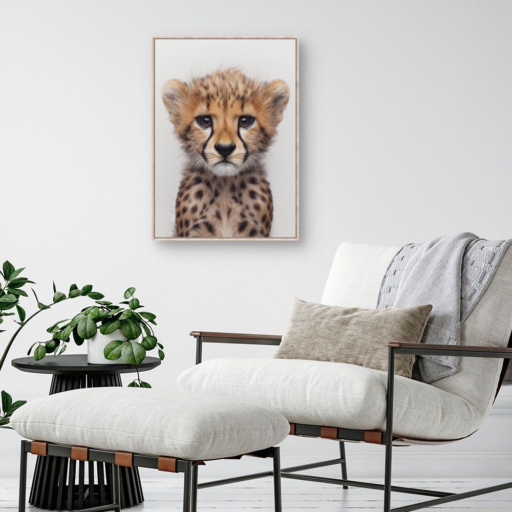 Toile "Adorable bébé guépard"