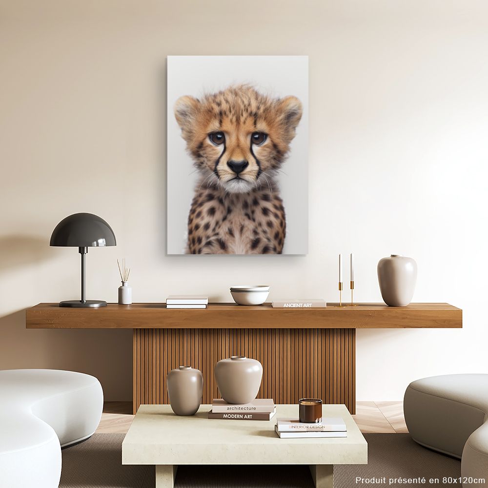 Toile "Adorable bébé guépard"