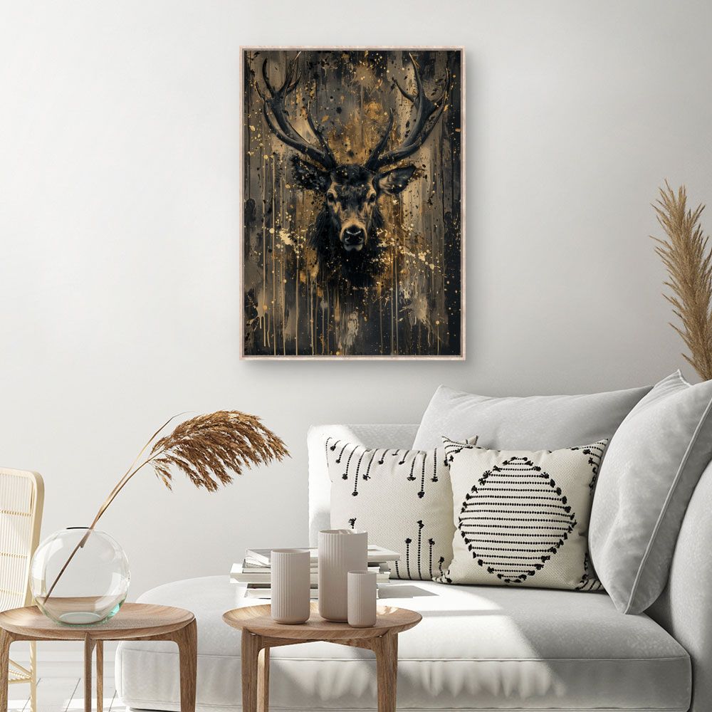 Toile Éclat d'un cerf – toile cadre naturel (slide 1, 60×90)
