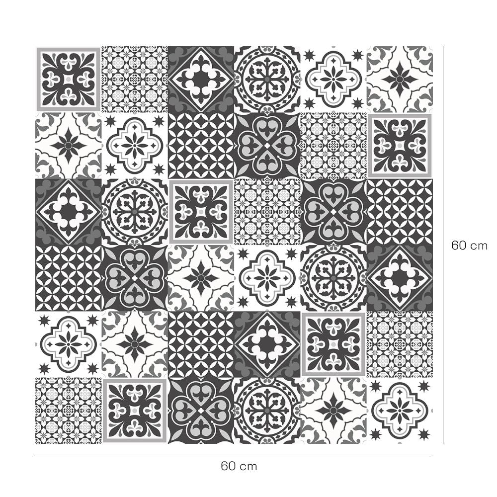 Crédence en aluminium n°22 / Motifs vintage élégants