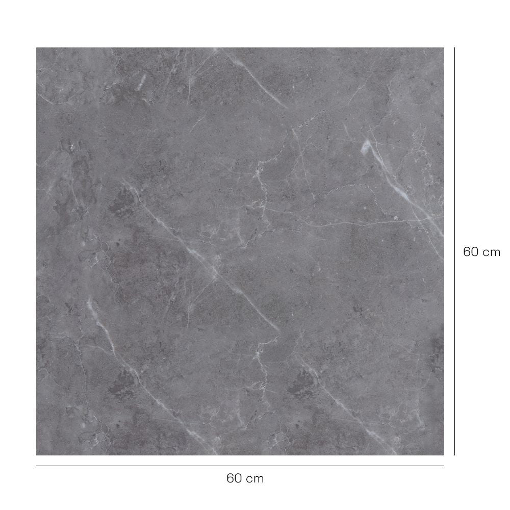 Crédence en aluminium n°18 / Marbre bleuté élégant