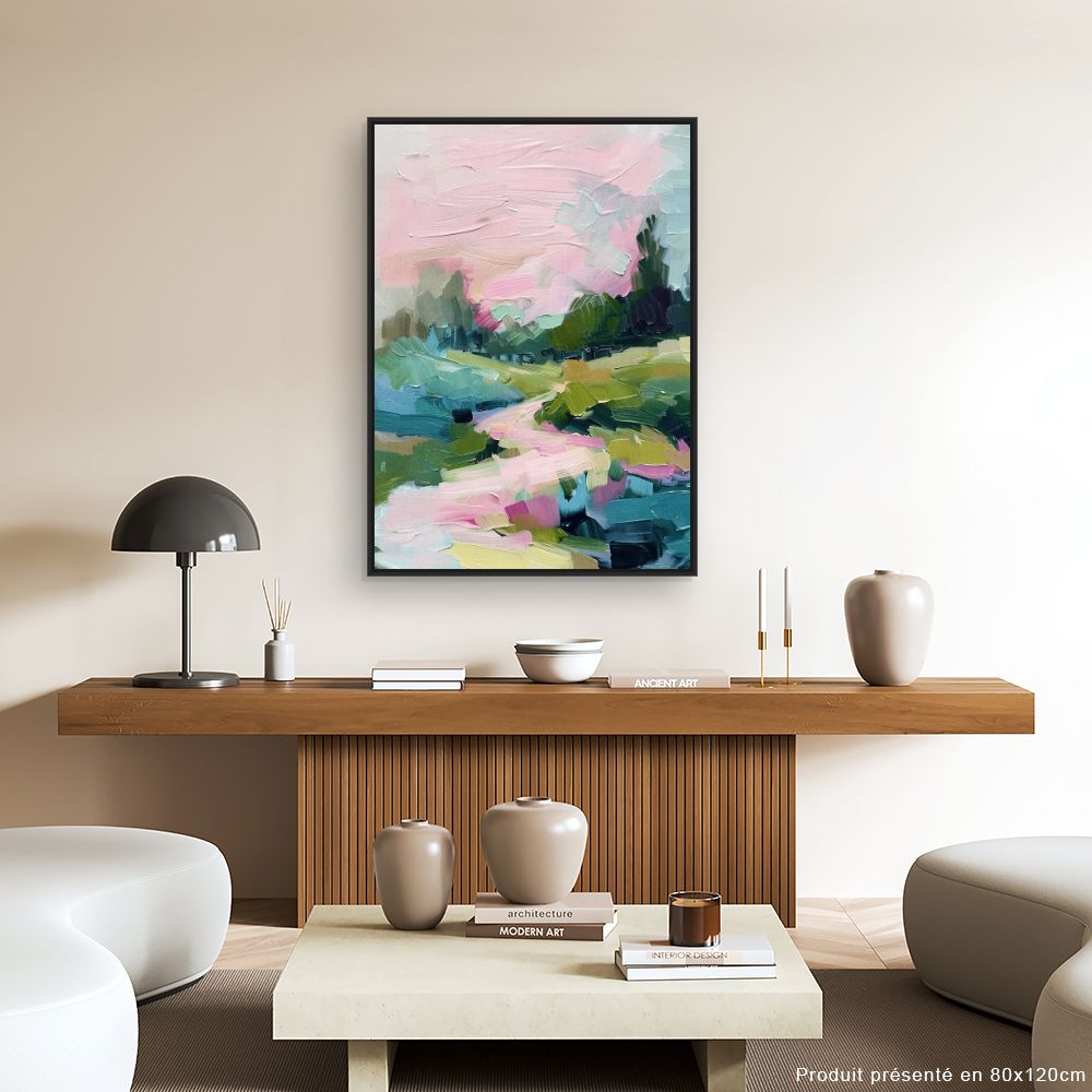 Toile "Paysage coloré charmant"
