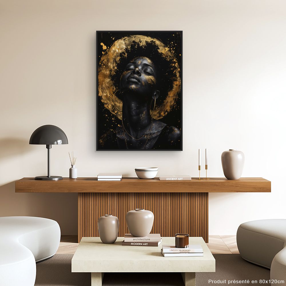 Tableau Éclat doré mystique