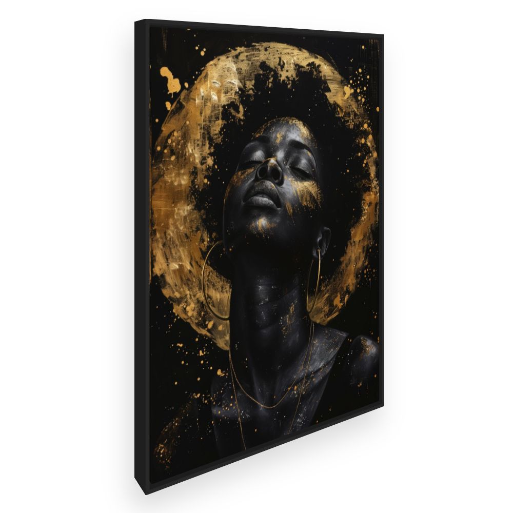 Toile Éclat doré mystique