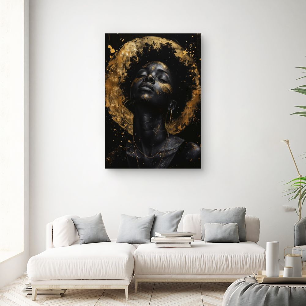 Tableau Éclat doré mystique