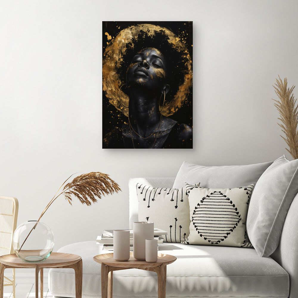 Tableau Éclat doré mystique