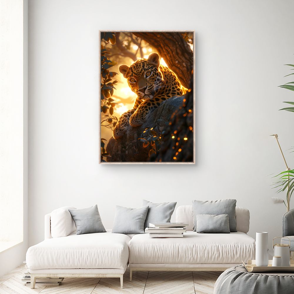 Tableau Léopard majestueux