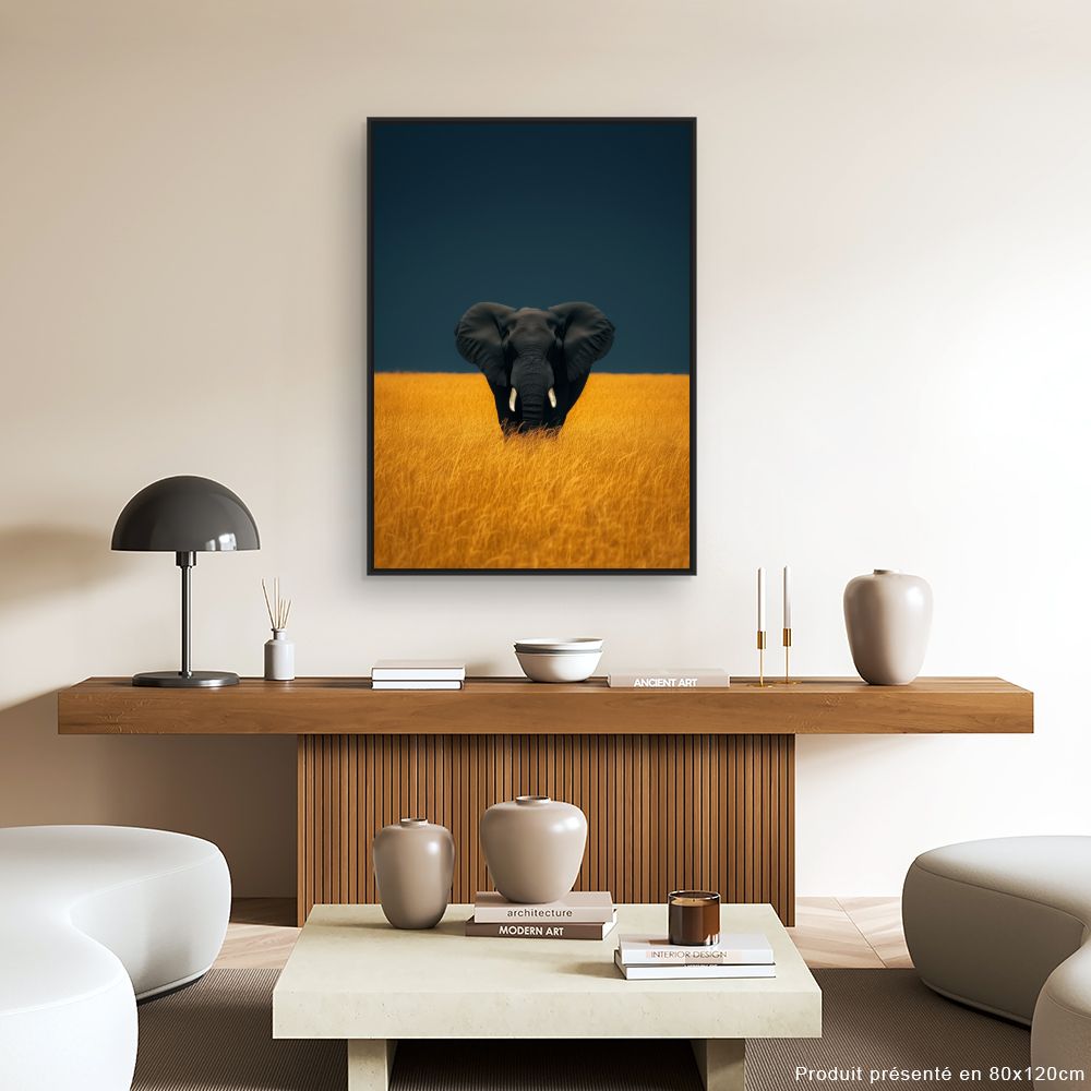 Tableau Éléphant majestueux